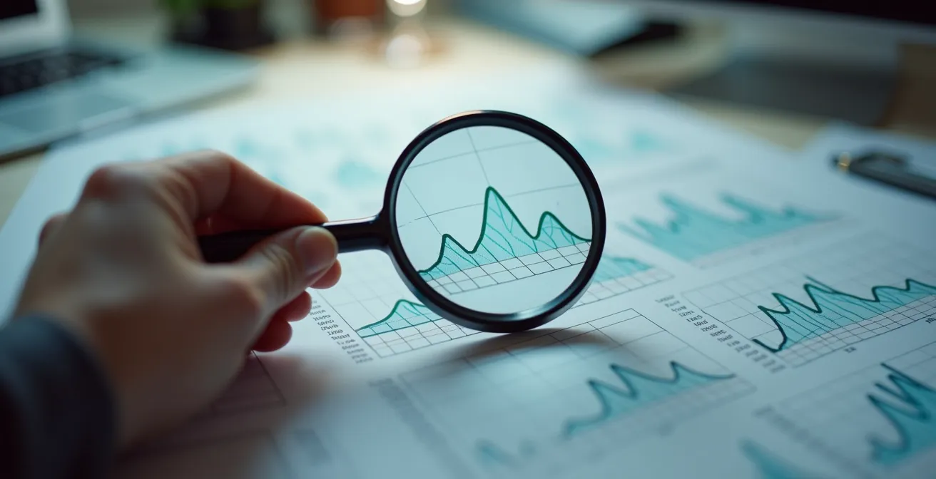 Analyse détaillée de courbes de consommation énergétique sur tableau moderne